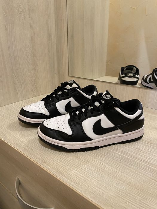 Кеди кросівки Nike Dunk Low Retro Panda найк данк кроссовки обувь кожа
