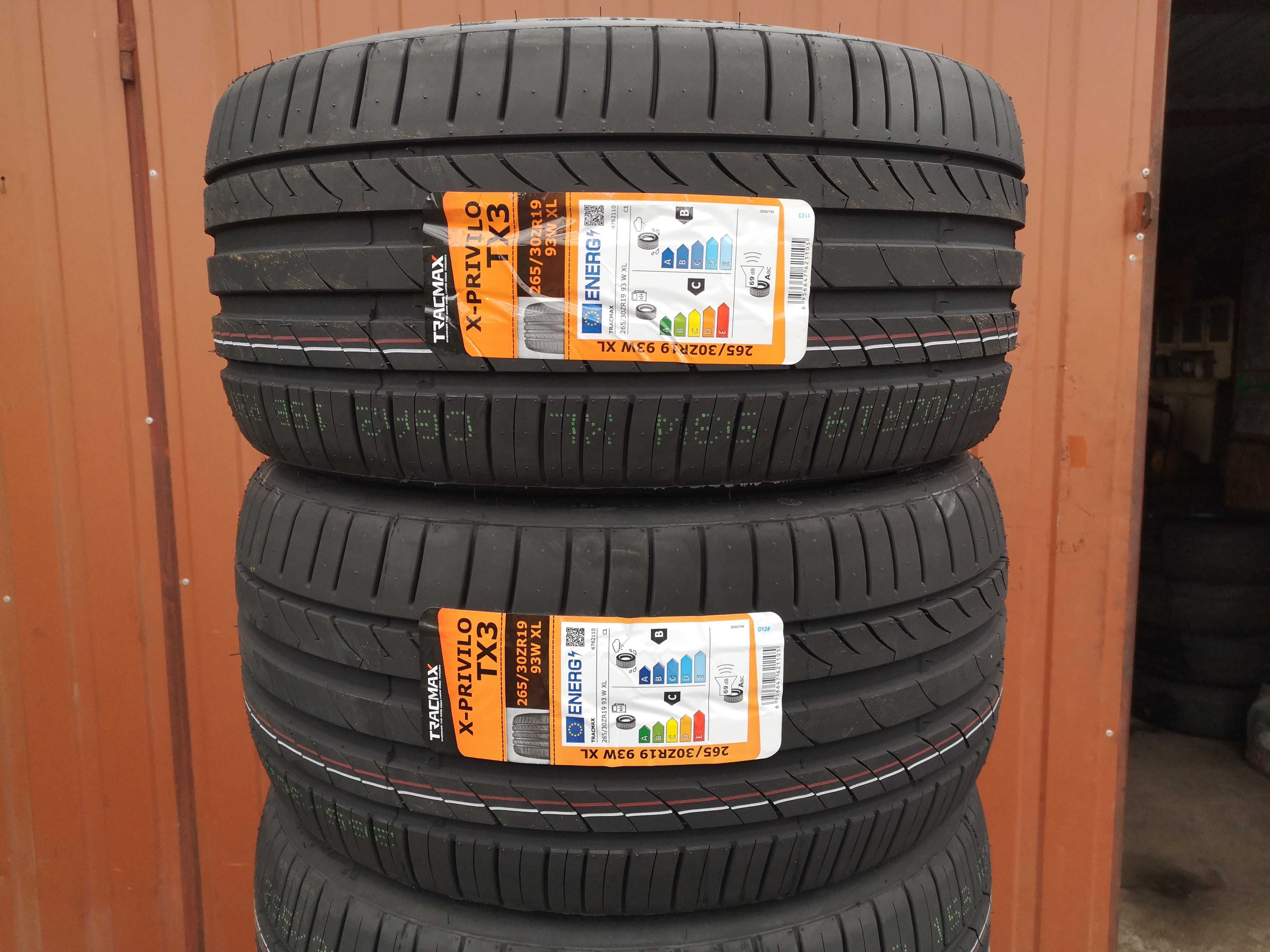 265/30 R19 93W XL - Tracmax X-Privilo TX-3 (8 sztuk) NOWE