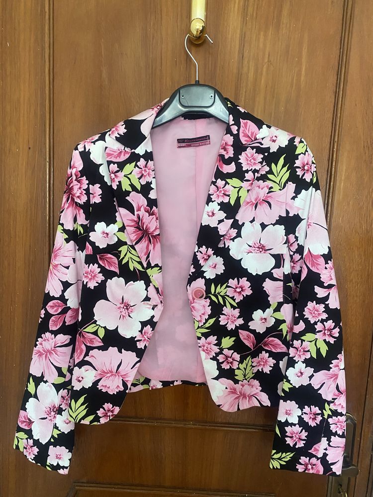 Blazer e gabardine beje