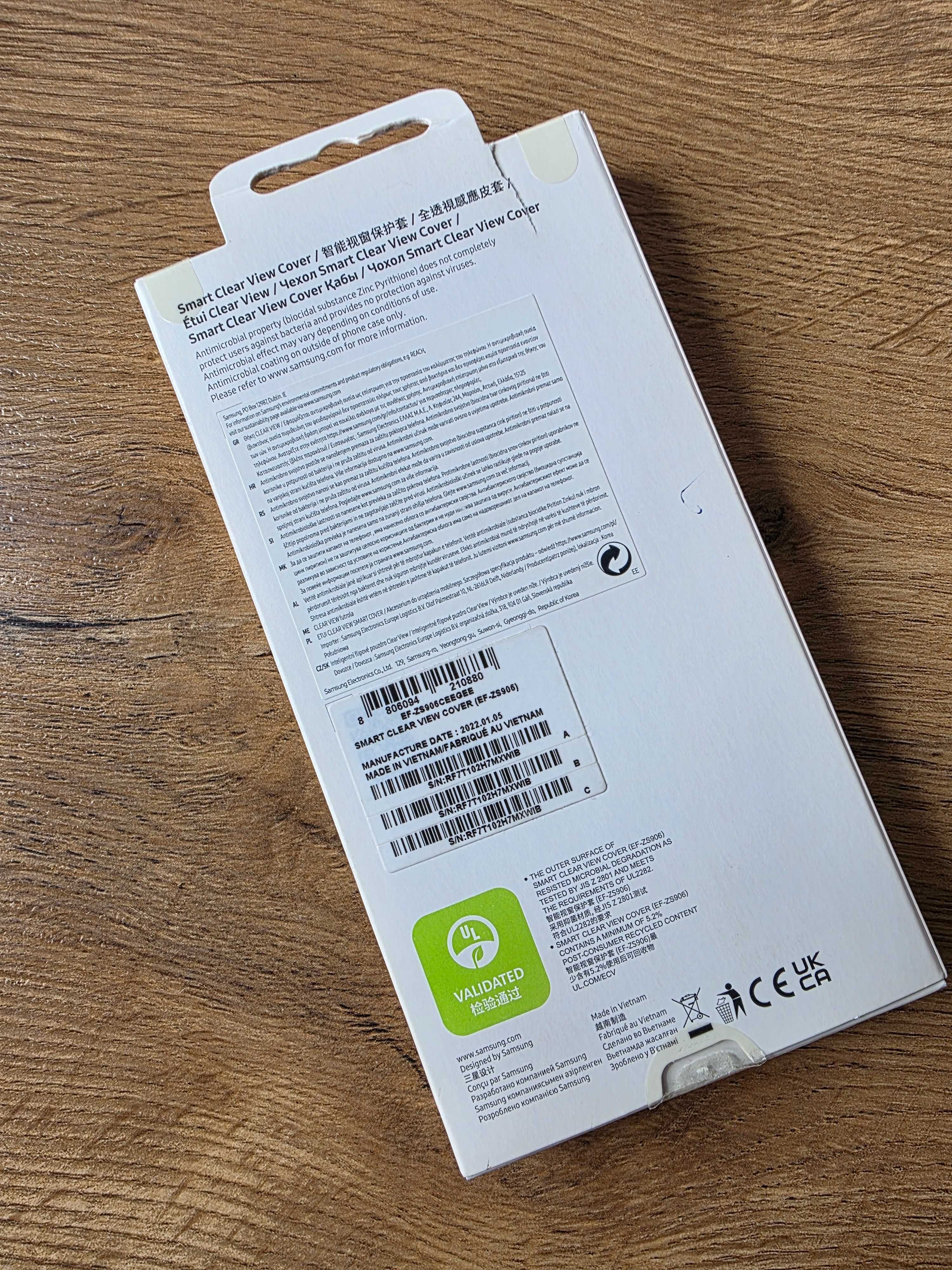 Etui Samsung Galaxy S22+ Smart Clear View Cover EF-ZS906CEEGEE