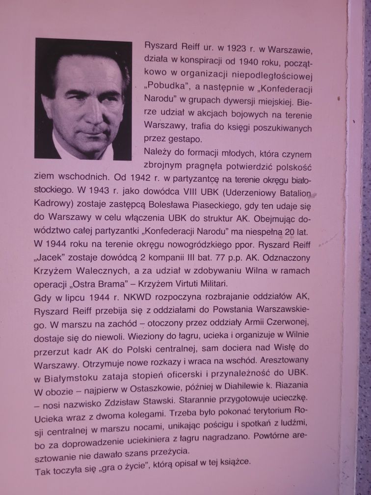 Ryszard Reiff Gra o życie.Wielkie ucieczki 1993 Unicorn