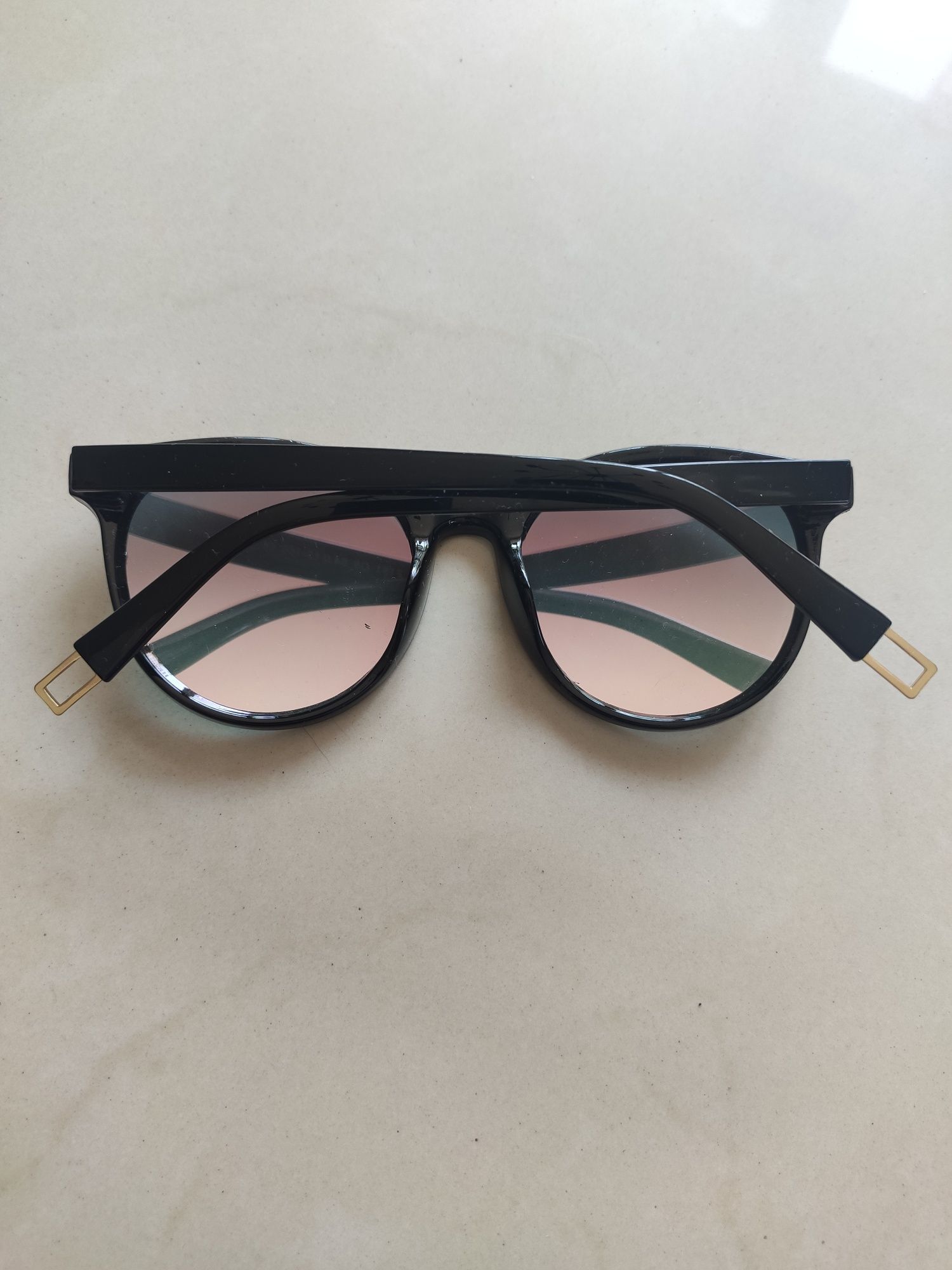 Nowe okulary damskie Przeciwsłoneczne Różowe