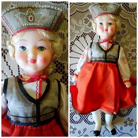 Эстонка латышка сувенирная кукла в национальном костюме СССР
