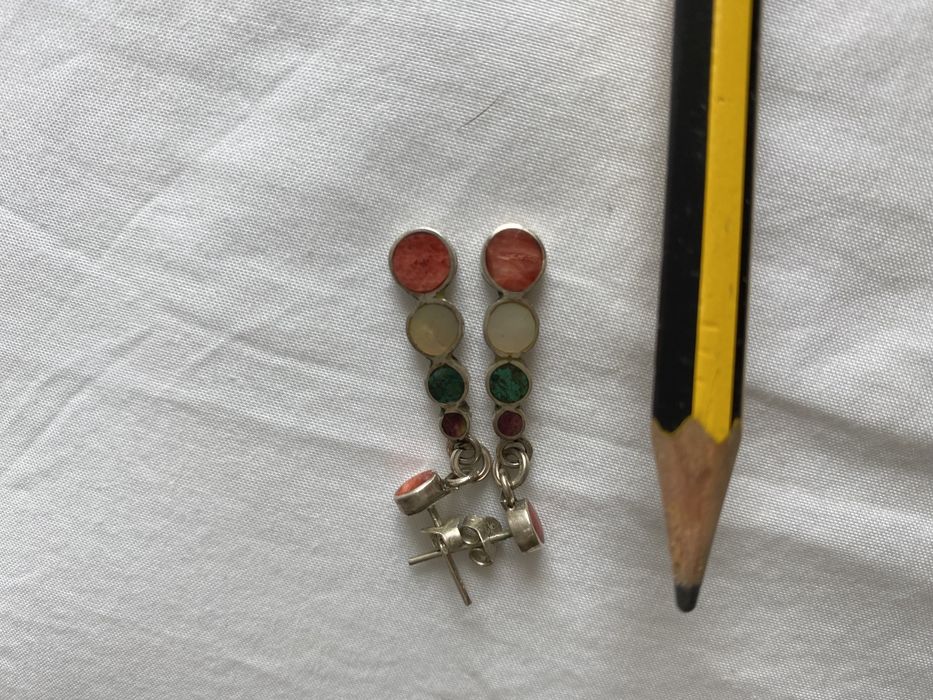 Brincos pulseira e pendente