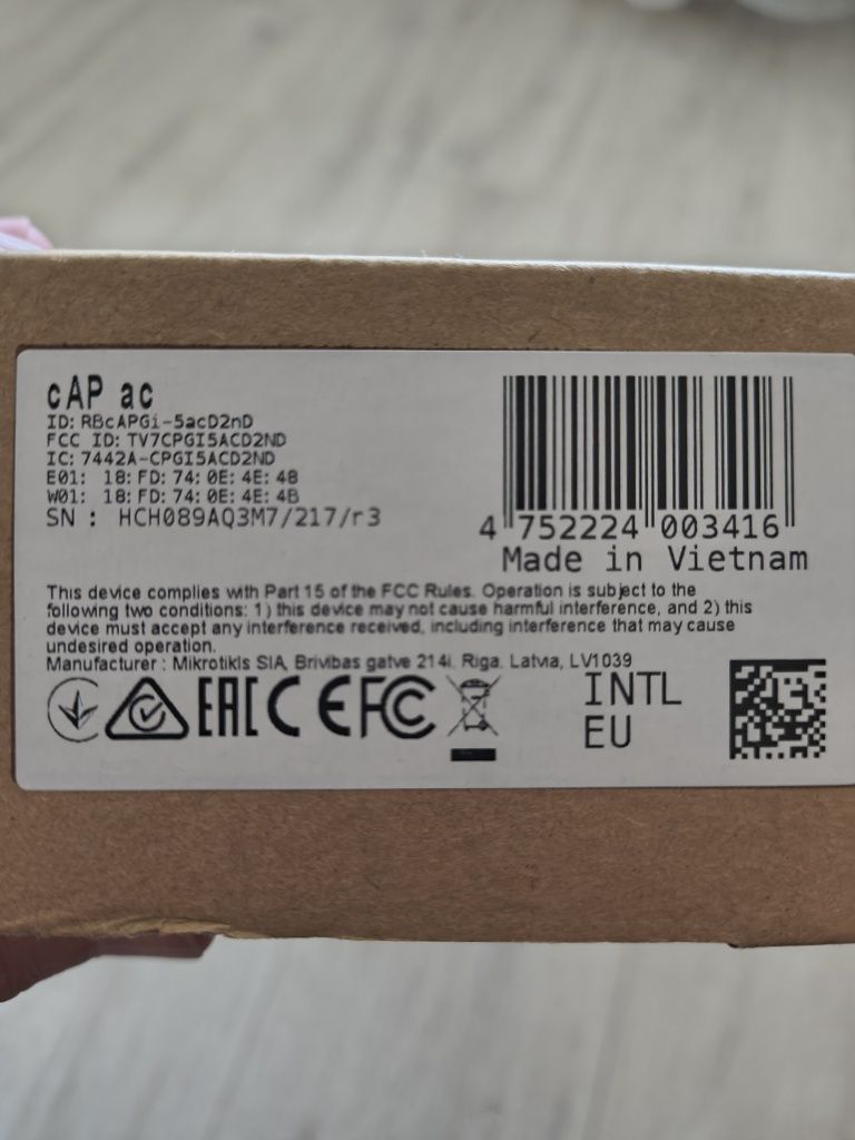 Mikrotik Cap Ac RBCAPGI-5acD2nD