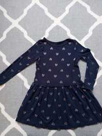 Granatowa sukienka dla dziewczynki na 110-116 H&M
