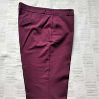Spodnie cygaretki bordowe  44 marki Reserved