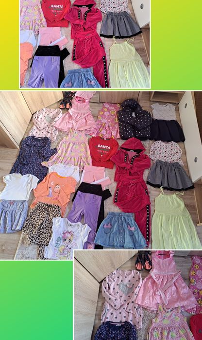 Paczka ubranek dla dziewczynki 122