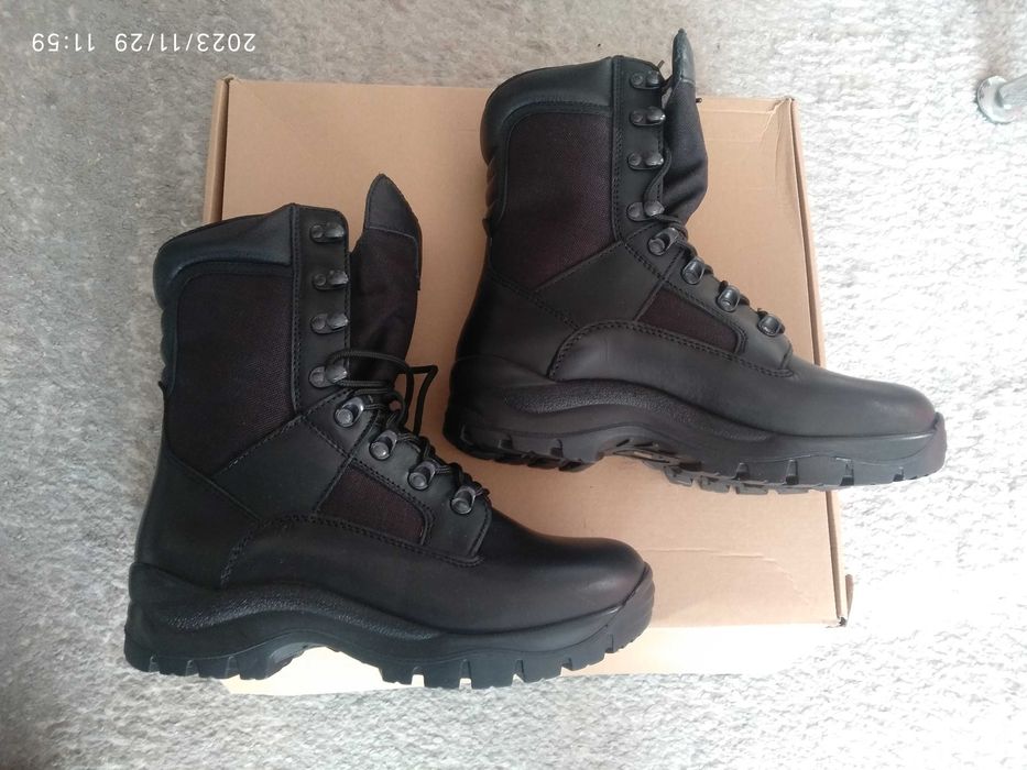 Buty taktyczne ocieplane na grubej podeszwie - Wojas