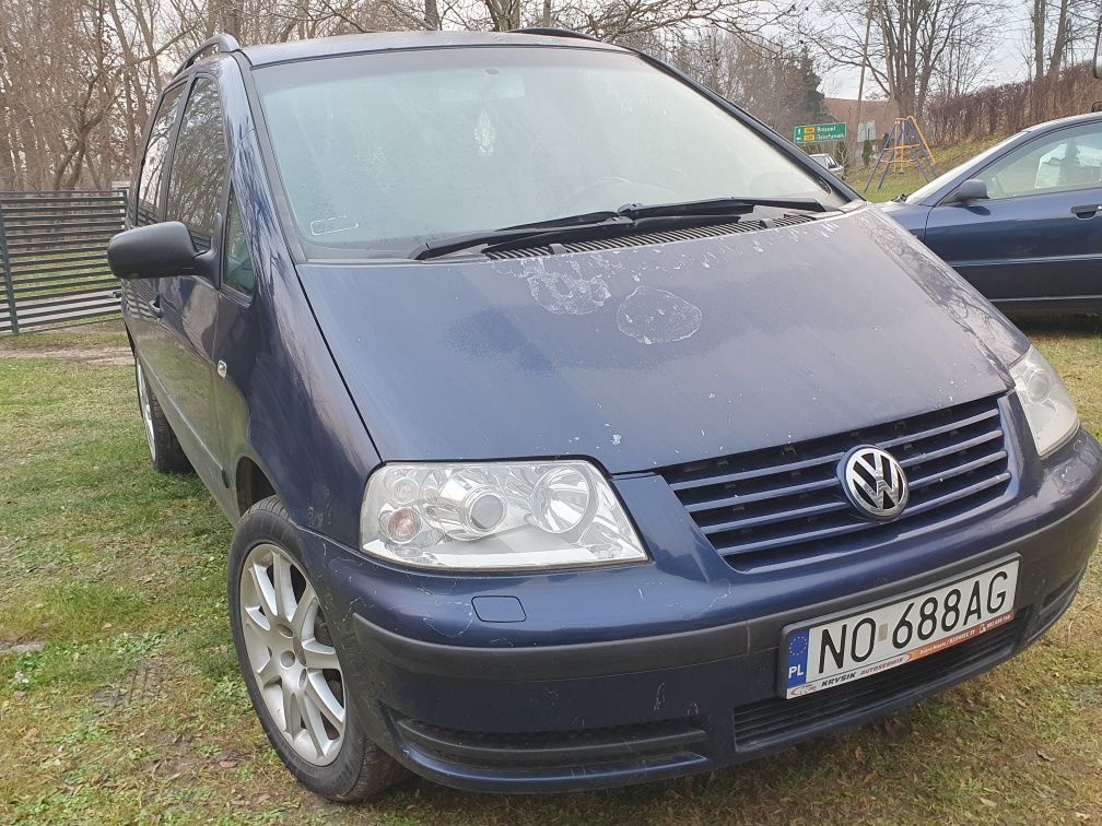 Vw sharan części 1.8t LB5N maska kompresor klimy zderzak podsufitka