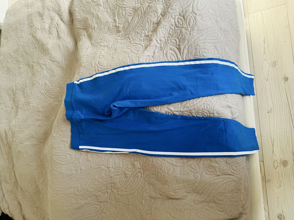 Legginsy Adidas Originals xs 34 nowe niebieskie kobaltowe