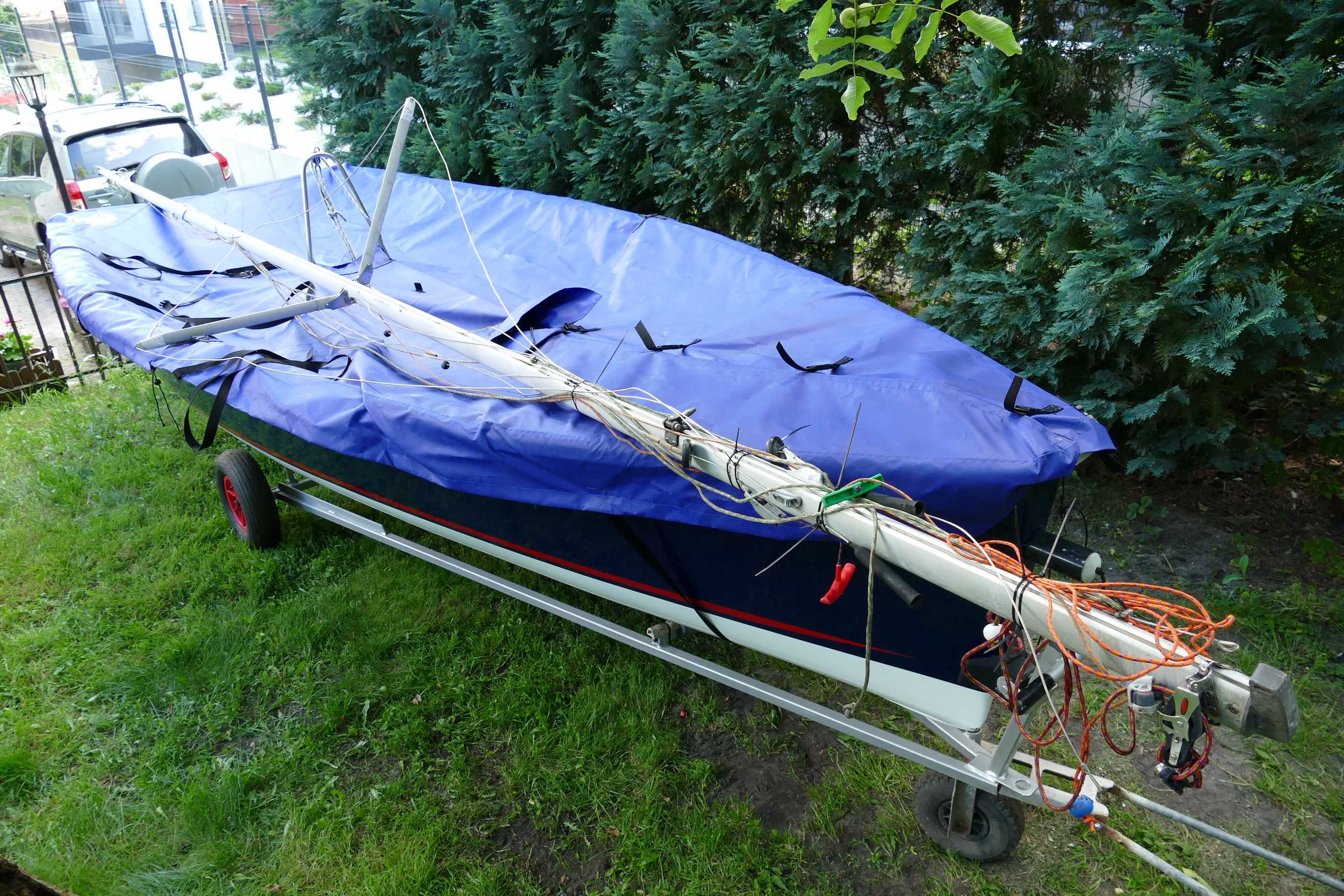 Łódź żaglowa żaglówka Topper Sport 16 + wózek slipowy