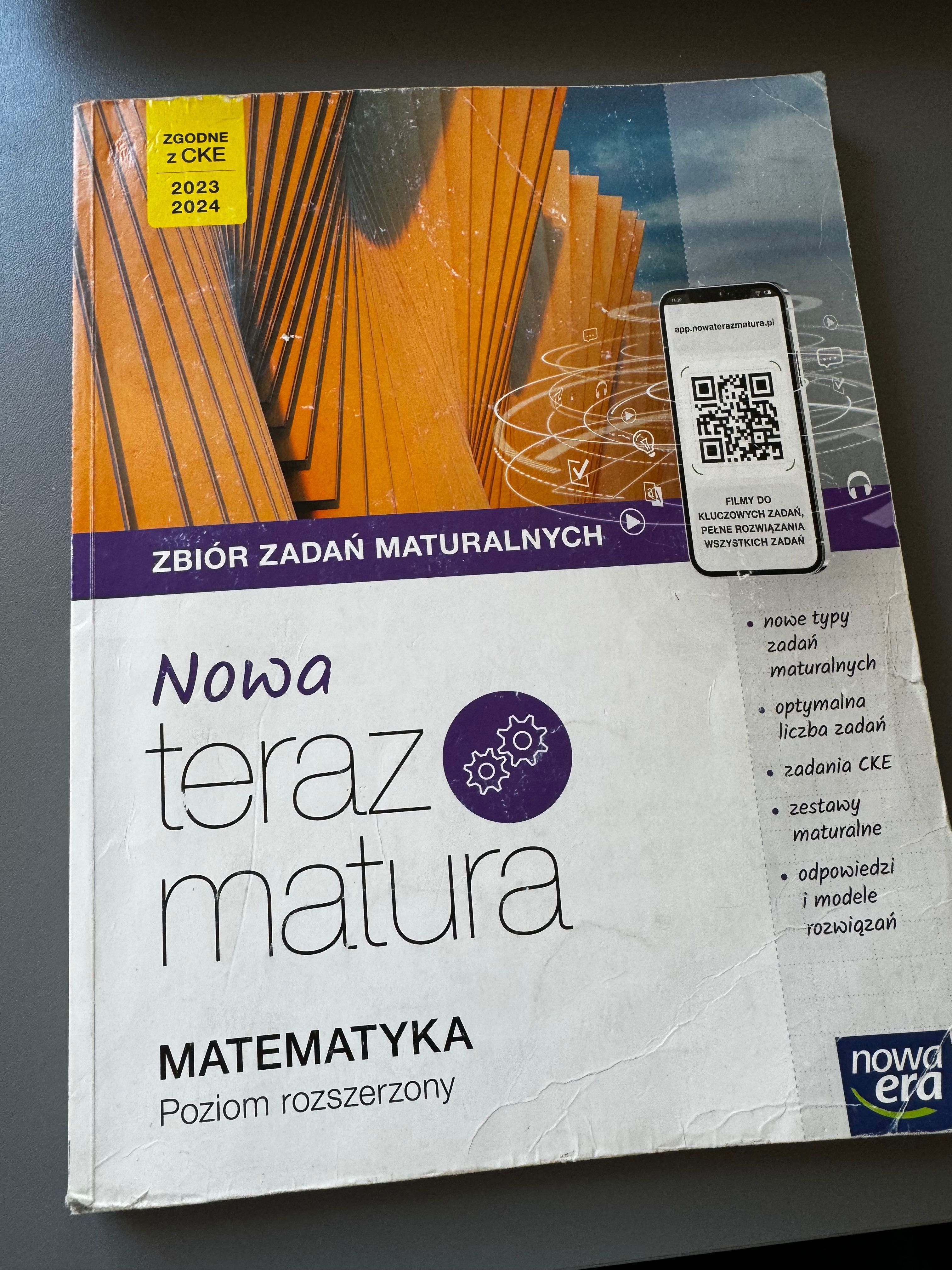 Matematyka zbiór zadań maturalnych Nowa Teraz Matura poziom rozszerzon