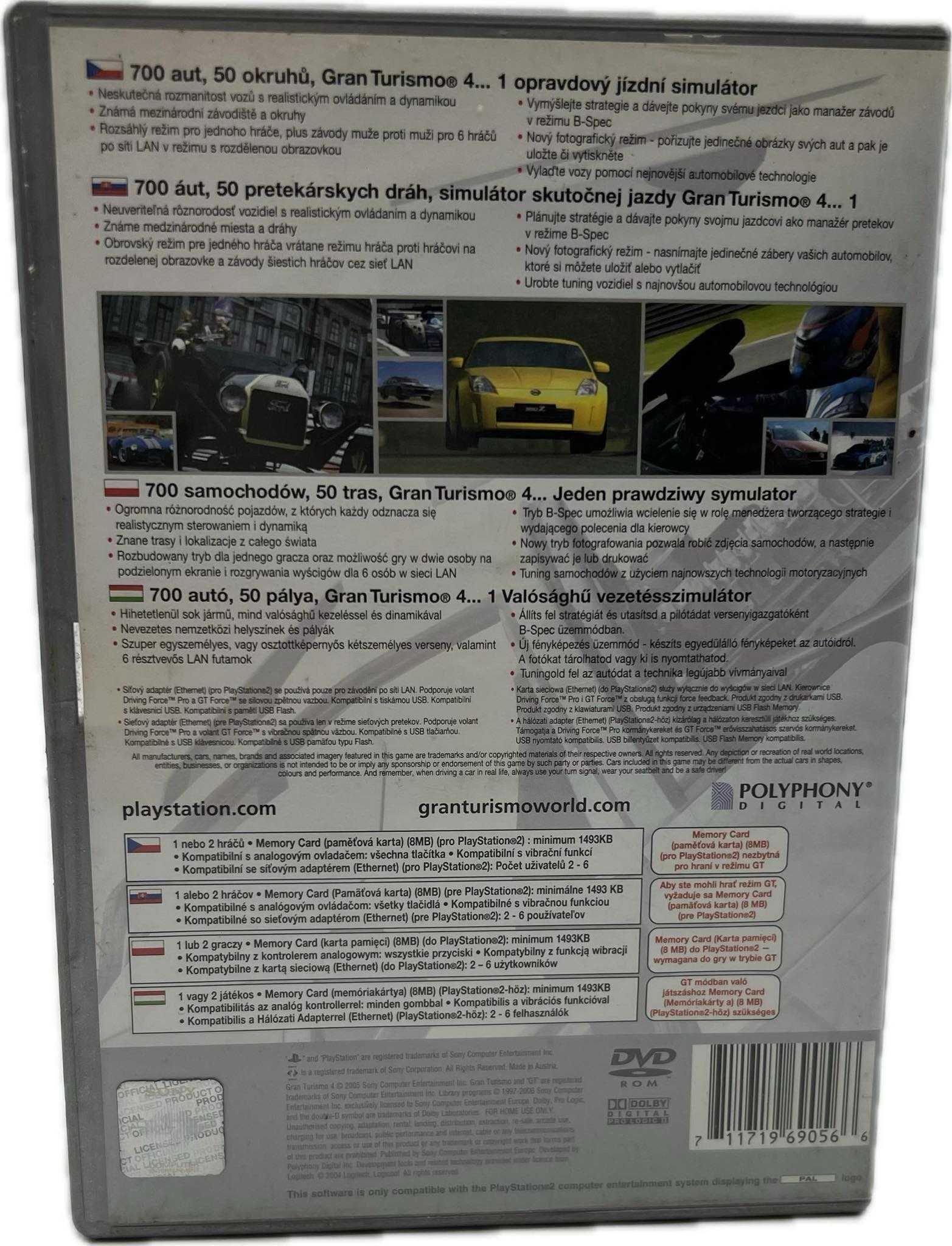 Gra PS2 Gran Turismo 4