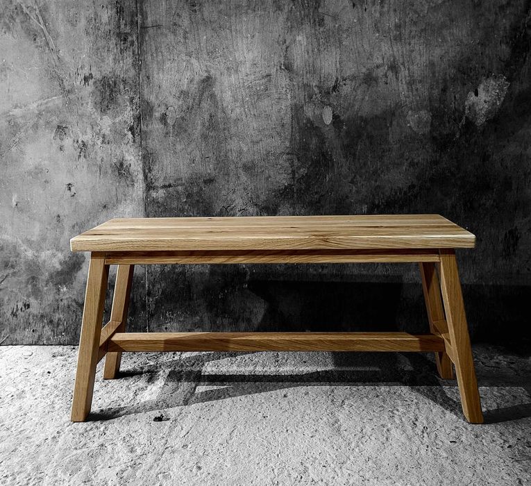 Ławka ławeczka drewniana dębowa