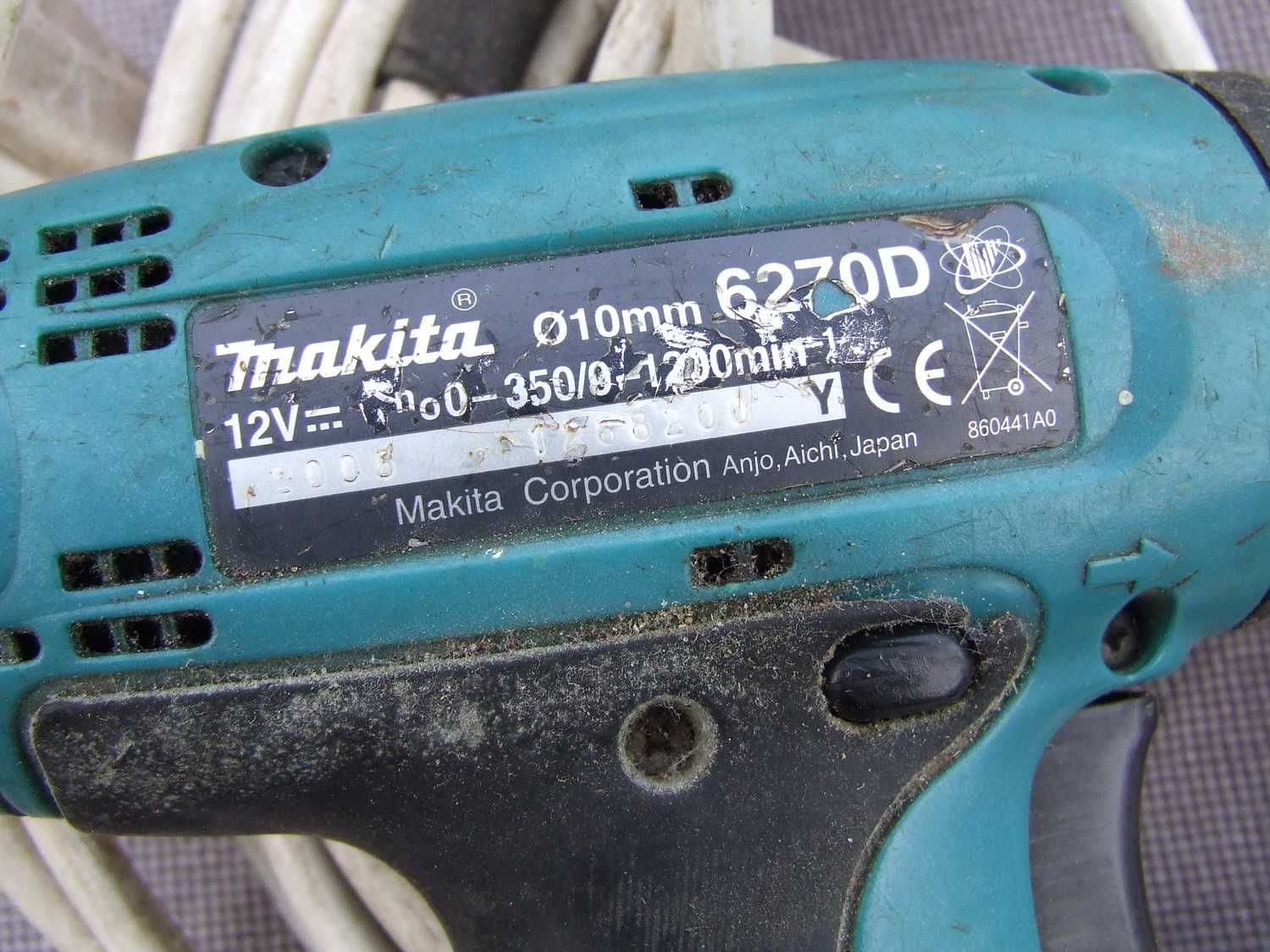 Шуруповерт Makita 6270D/запчасти/оригинал/рабочий/донор