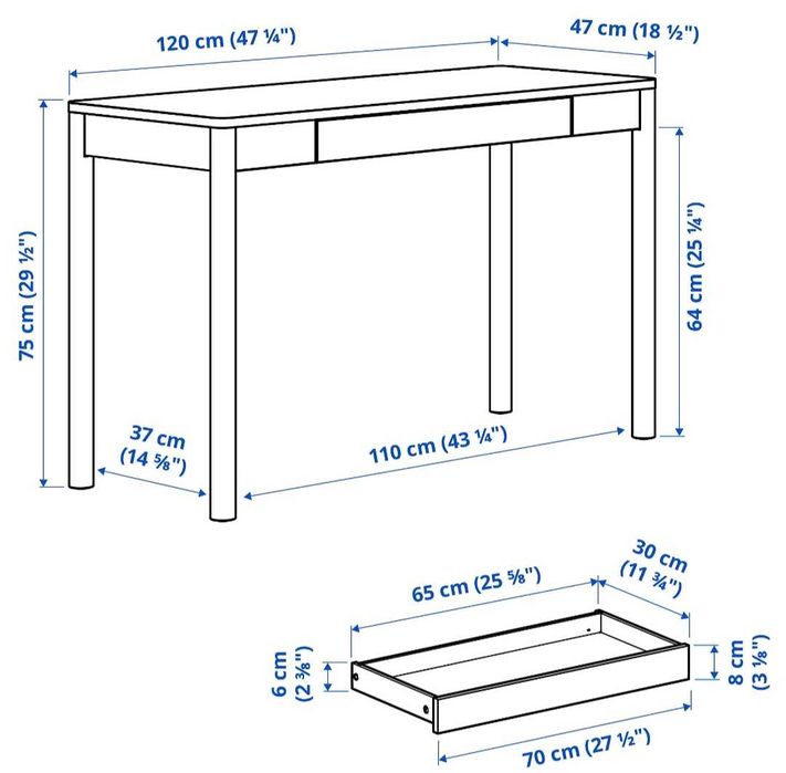 Secretária Ikea Tonstad