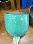 Vaso de grês azul