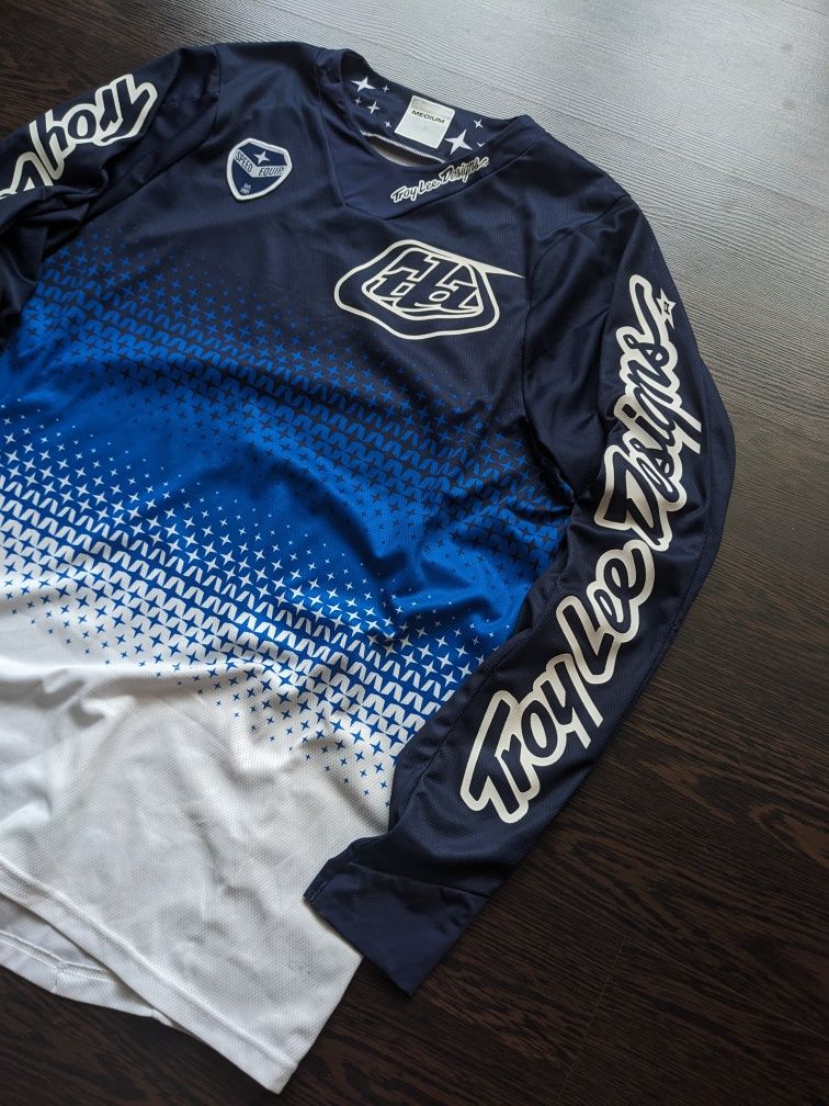 Чоловіча футболка джерсі мото мотокрос ендуро TLD Troy Lee Designs М