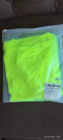 T-shirt respirável desportiva Compressão Amarelo fluorescente Homem