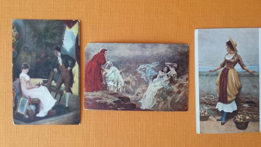 Pocztówki malarstwo początek XX wieku Salon J.P.P Praga