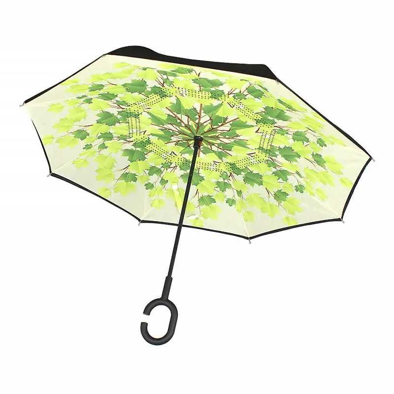 Женский зонт наоборот Up-Brella обратного сложения