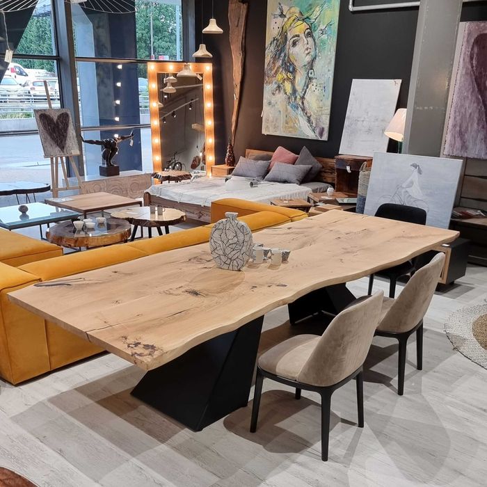 Stół stolik rozkładany lite drewno dąb na wymiar oflis PRODUCENT