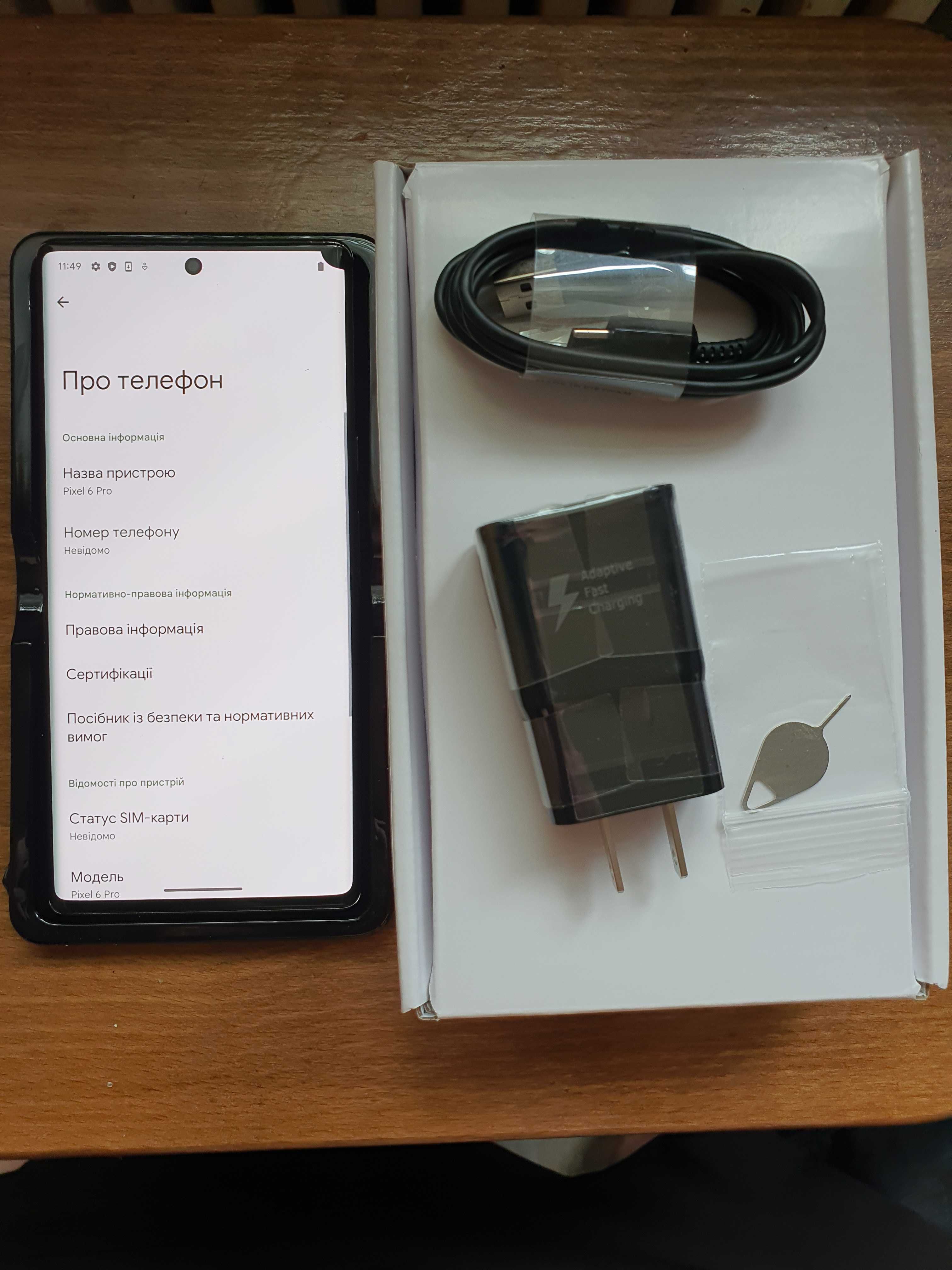 Google pixel 6 pro 12/128gb stormy black Neverlock Duos хороший стан