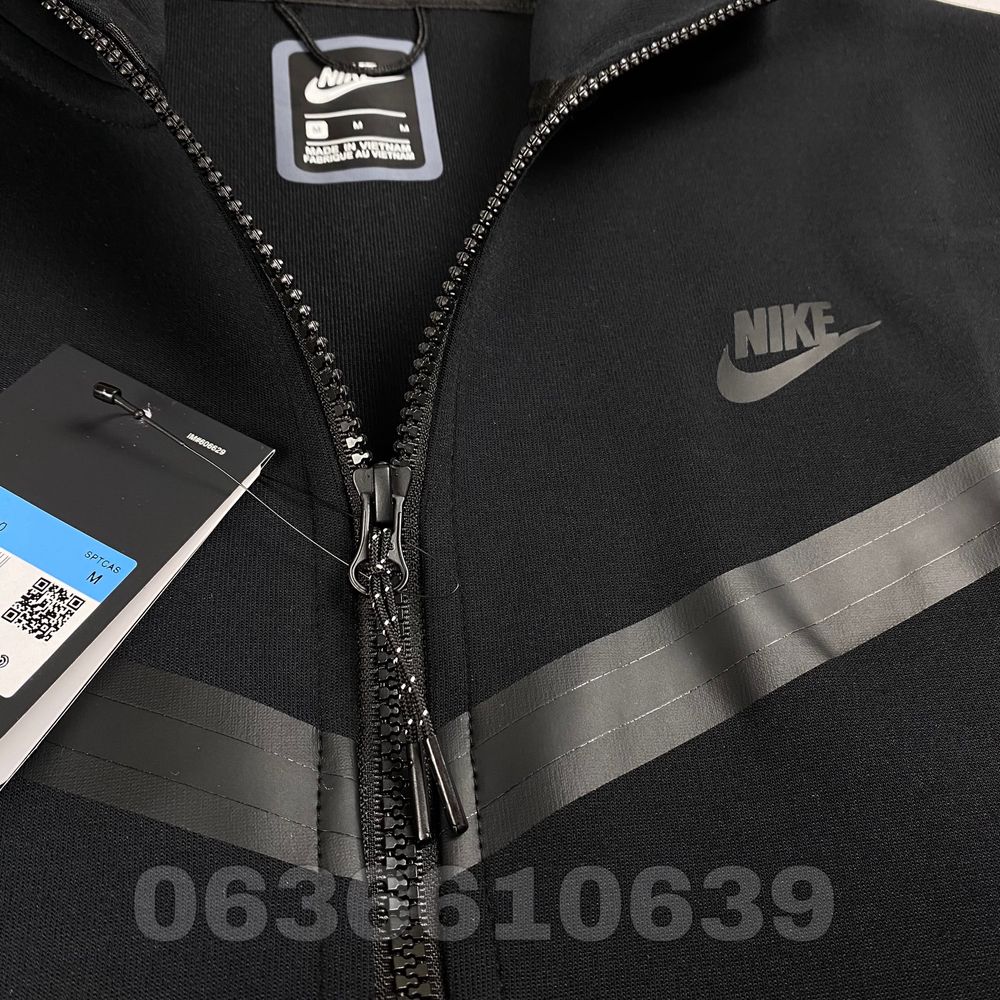 Новое Зип Худи Nike Tech Fleece в Черном Цвете | Кофта Найк Теч Флис