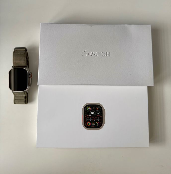 Apple Watch Ultra 2 GPS + Cellural 49mm tytan, 100% sprawny