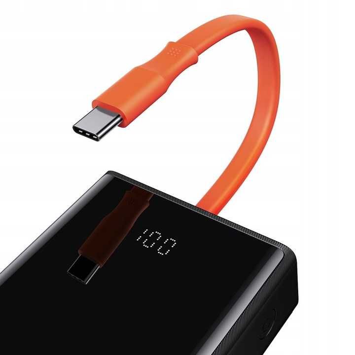 повербанк Baseus Elf Digital Display 65W 20000mAh Black
