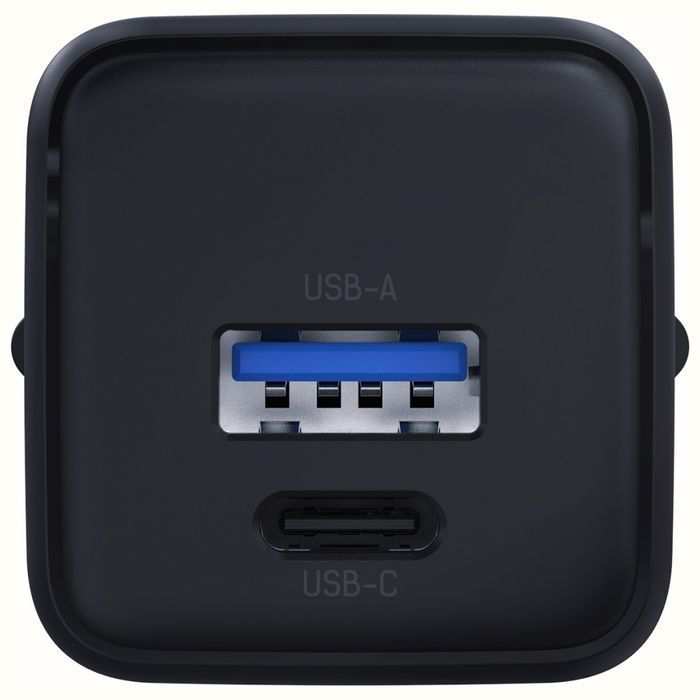 Pd 3Mk Gan 20W Czarny Charger Qc4+ Sieciowa Ładowarka 1Xusb-A 1Xusb-C