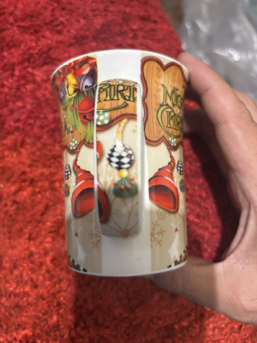 Caneca de cafe cha leite Natal da Anilar