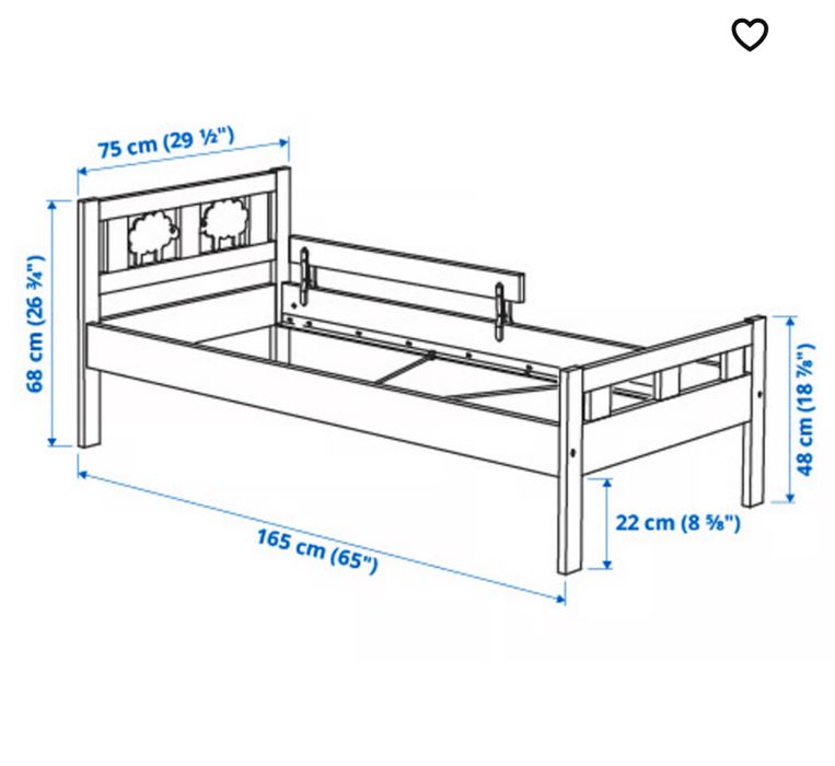 Vendo cama de criança Ikea com colchão