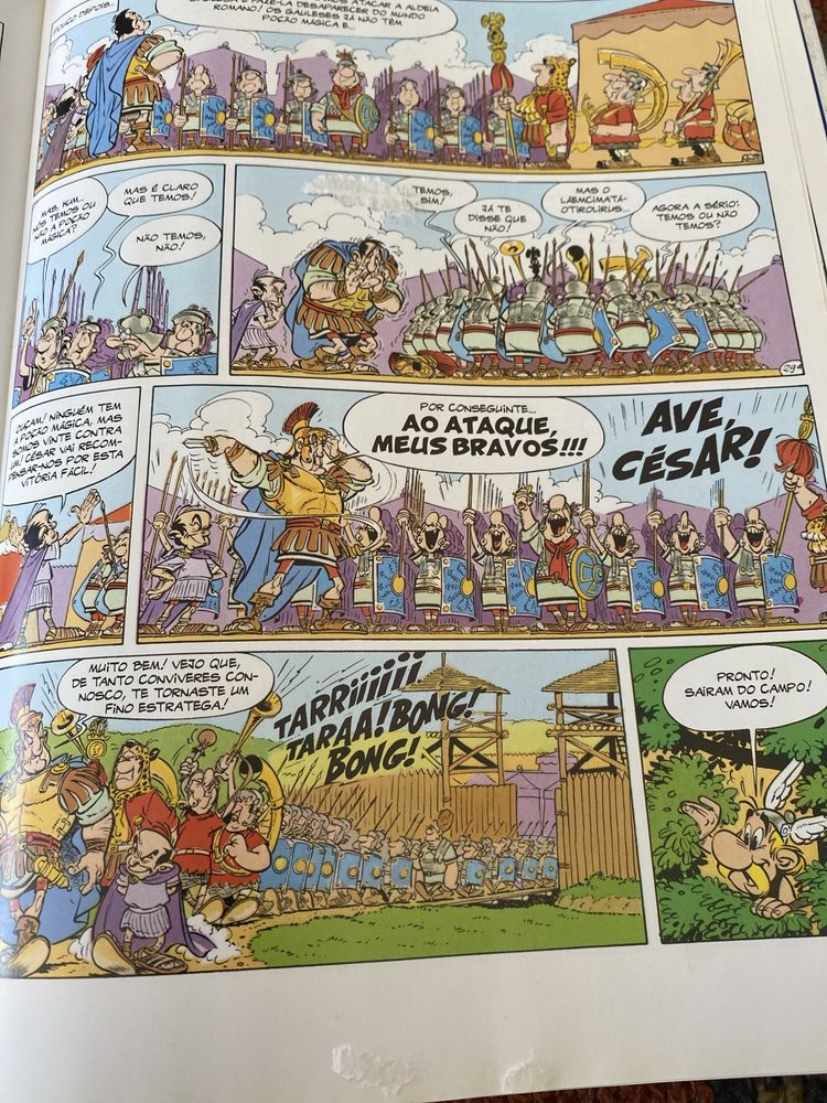 Livros asterix e obelix, tintim, gaston e mais