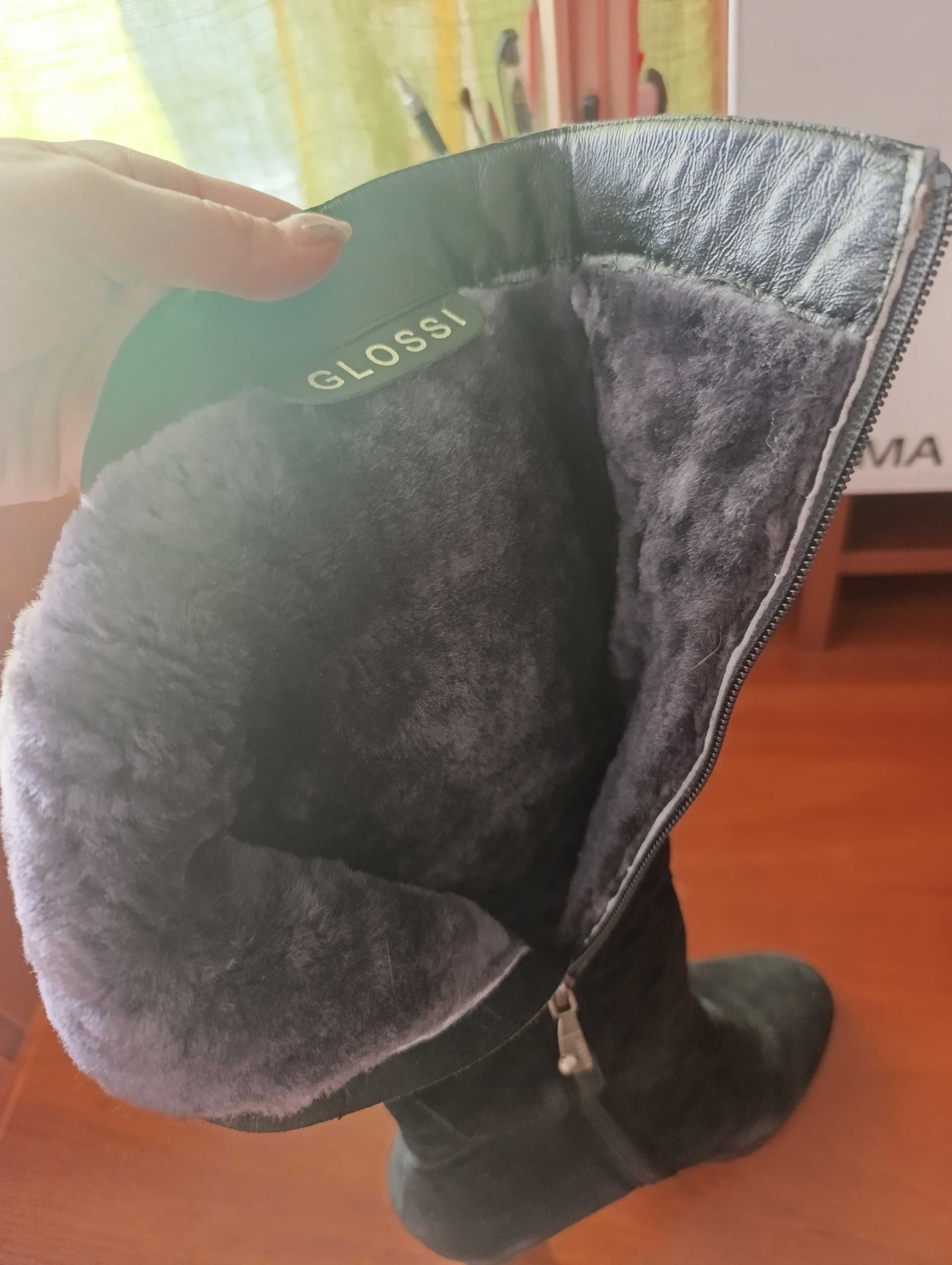 Продам сапоги замшевые