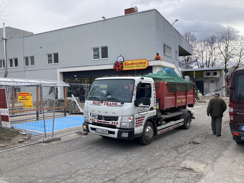 Wywóz gruzu, odpadów, kontenery, Gruzowniki, usługi hakowcem