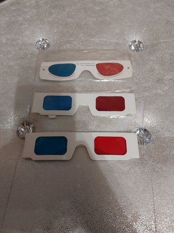 Okulary 3D, nieużywane 3 sztuki