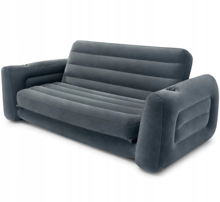 Dmuchana Sofa do domu i ogrodu. Welurowa. Dwuosobowa,kanapa.