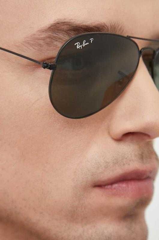 Новые солнцезащитные очки ray ban aviator авиатор оригинал черные