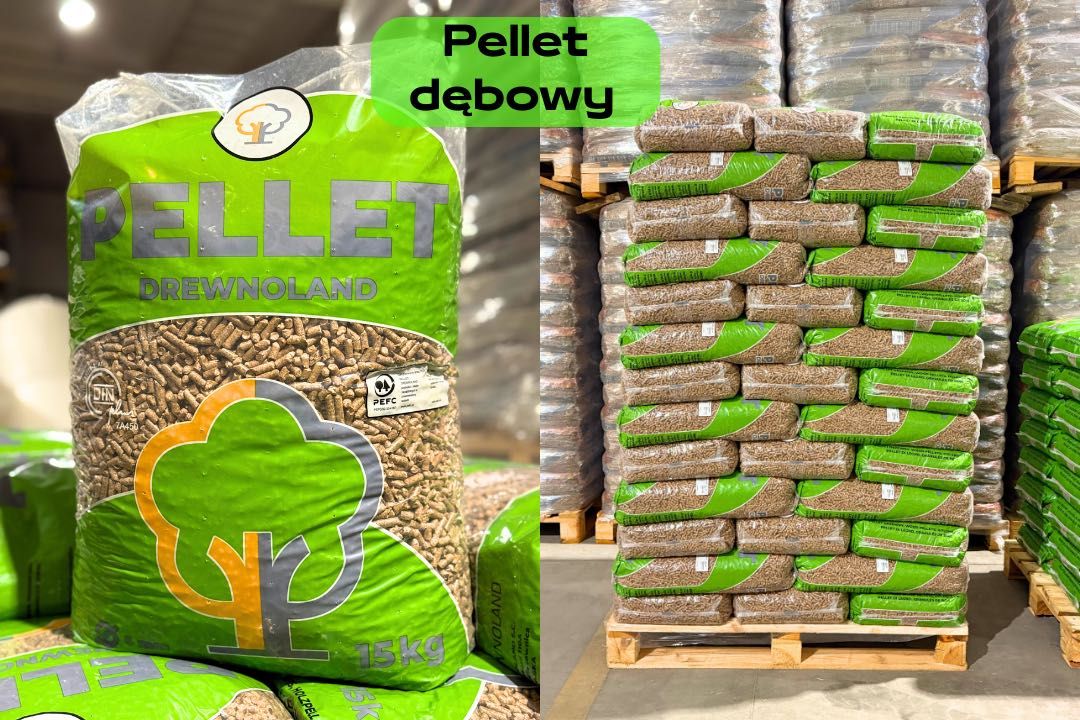 PELLET DĘBOWY PREMIUM 6mm drewnoland, Dostawa Gratis