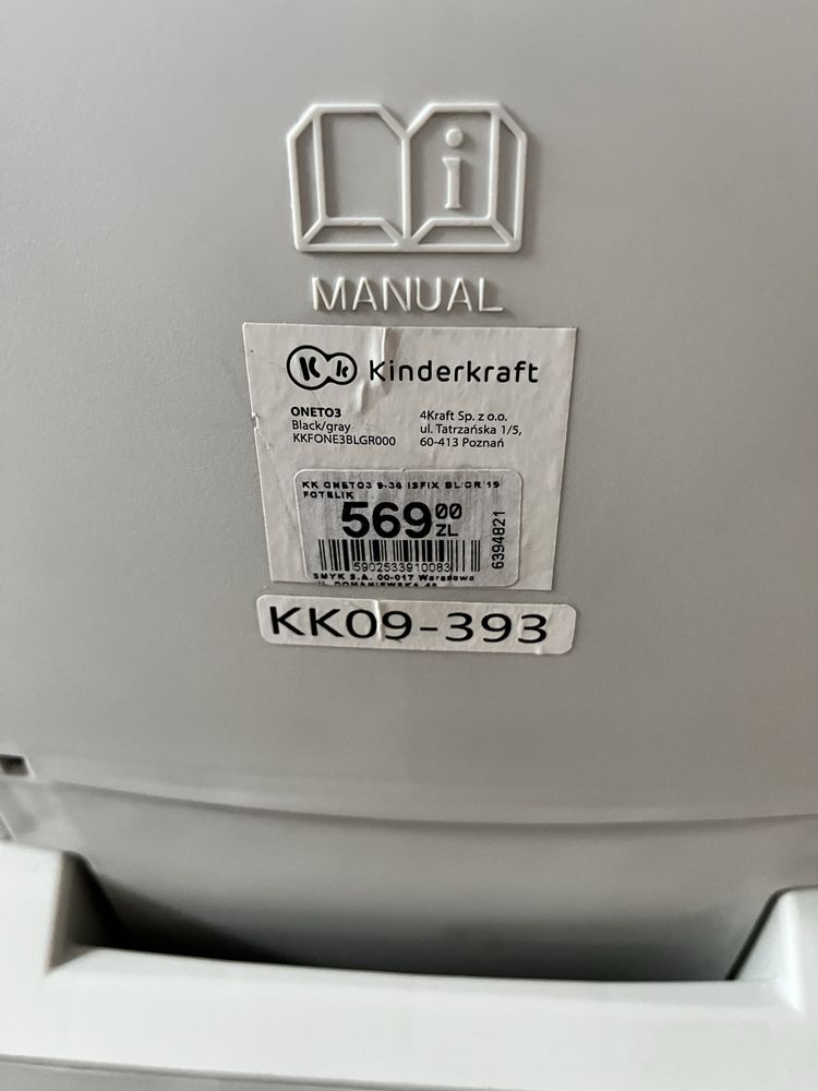 Fotelik kinderkraft 9-36 kg Onet03