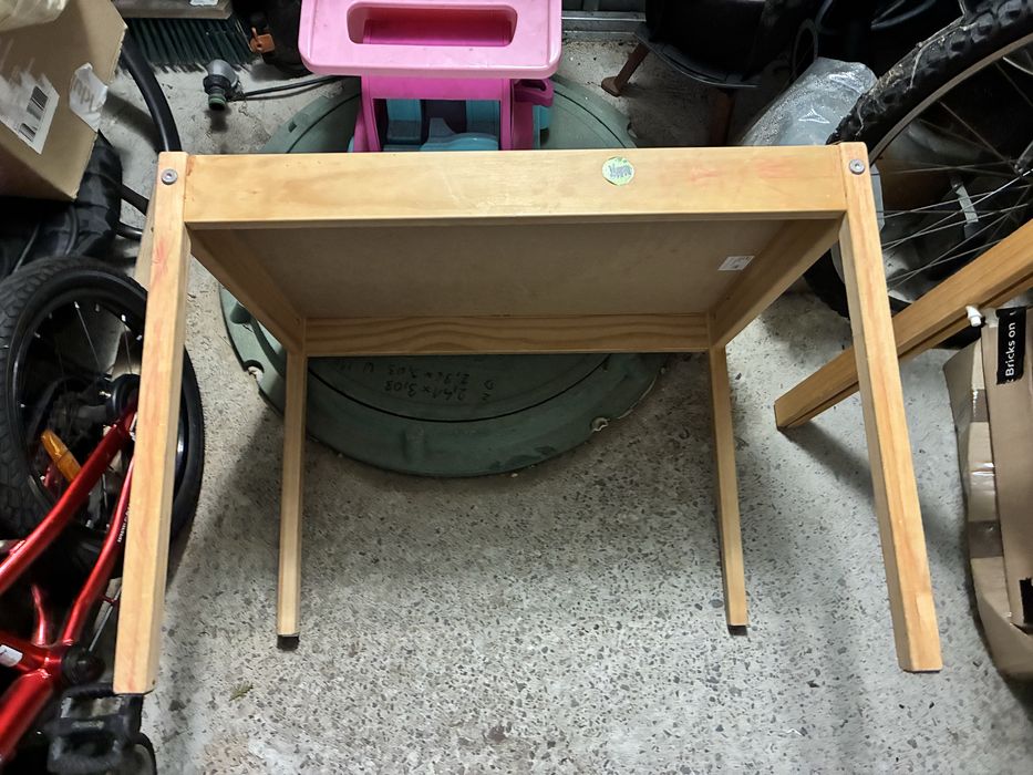 IKEA LATT Stolik dziecięcy i 2 krzesła DREWNO ZESTAW