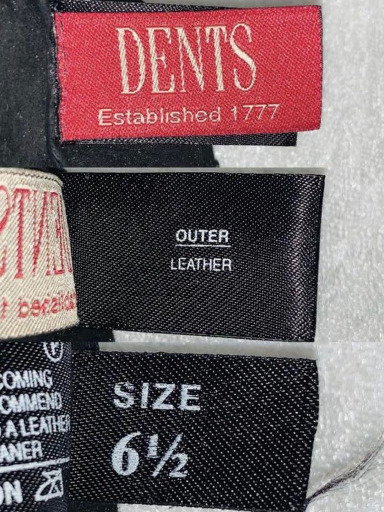 Оригінальні шкіряні довгі рукавиці DENTS Mia розмір 6 чорного кольору