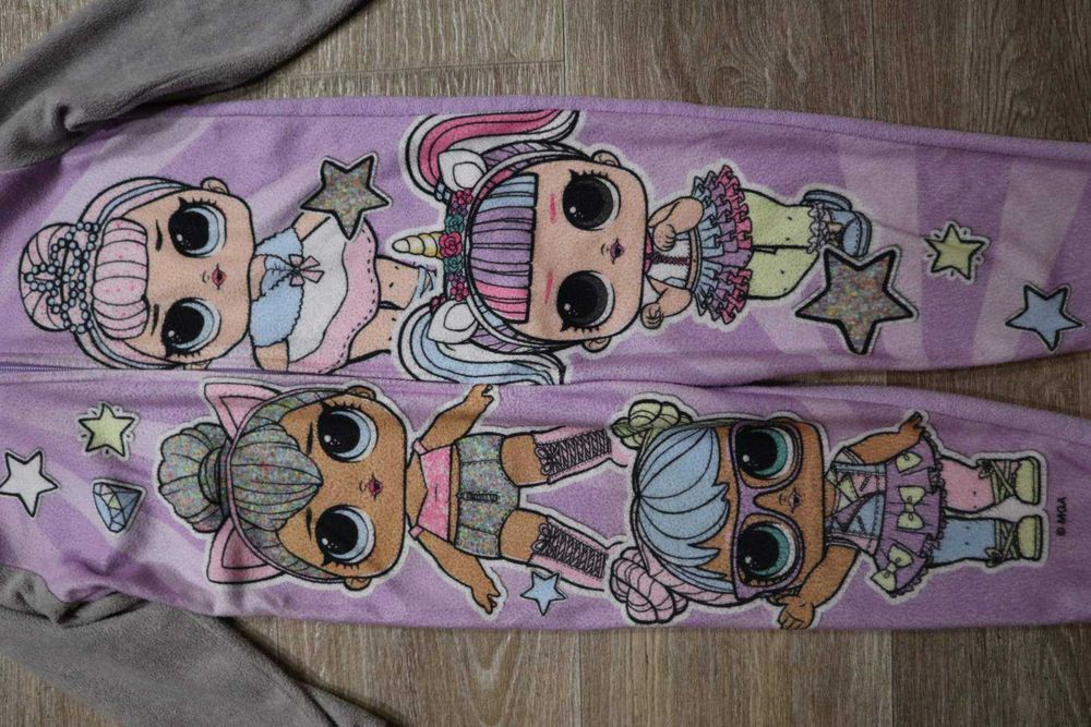 Флісовий ромпер з LOL на дівчинку 5-6 років, зріст 110-116