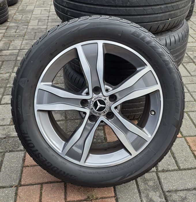 17" Szare+Cnc Mercedes-Benz Klasa C W205 W204 Koła Felgi Alufelgi