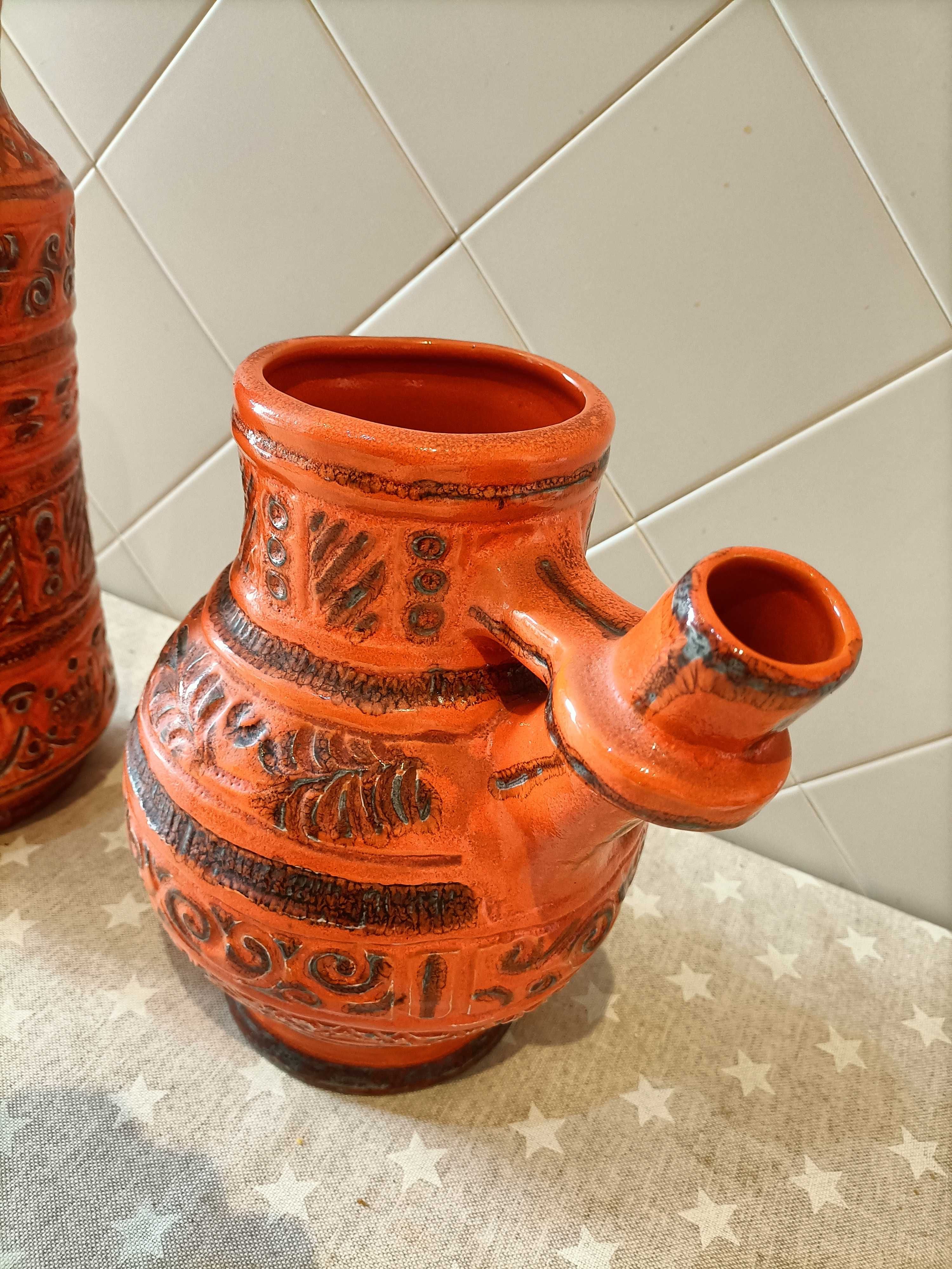 Vintage Faiança Ceramica Fabrica do Outeiro Agueda Jarro Vaso