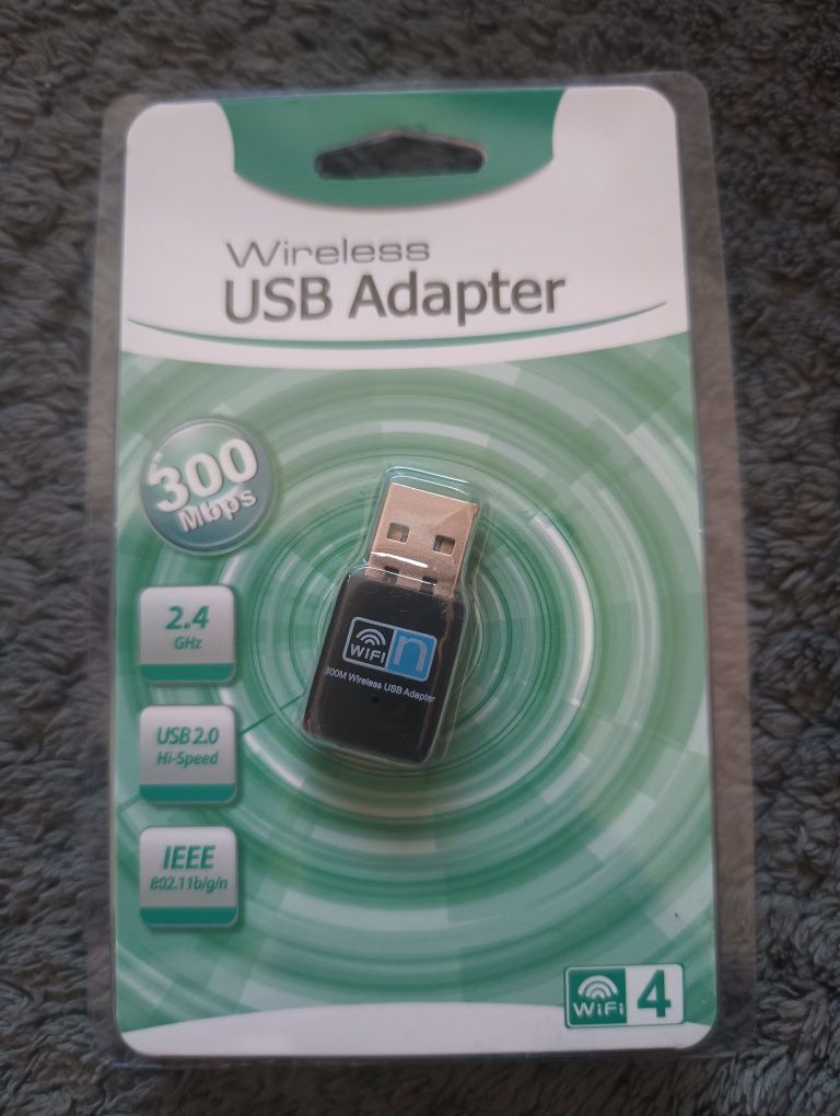 WiFi, 300 Mb/s mini bezprzewodowy adapter