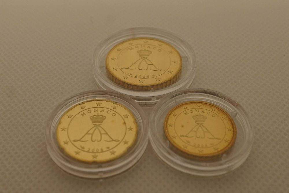 Moedas do Mónaco 10-20-50 Euro Cent 2006 PP - PROOF - 11.180ex.
