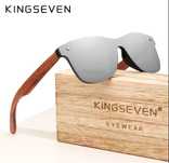 Drewniane okulary przeciwsłoneczne  KINGSEVEN z filtrem UV-400 i polar